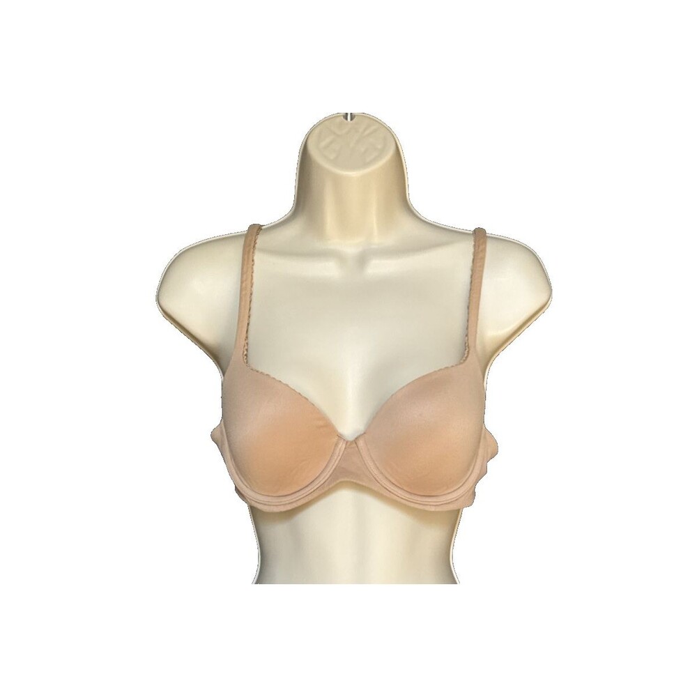 Victoria's Secret Women's Beige Nude Push Up Bra Size 32D Underwire Lightly